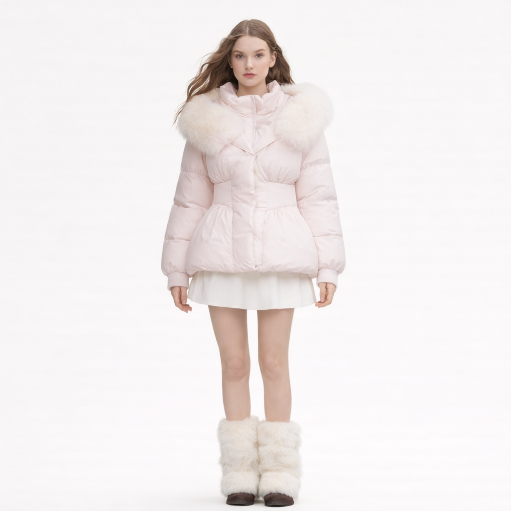 Fur Trim Puffer Jacket