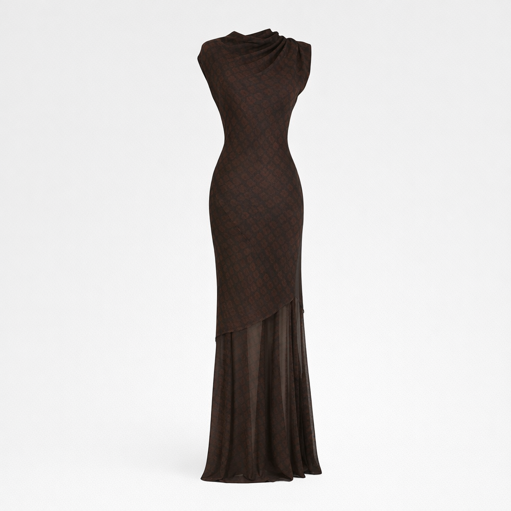 BANGON French plaid dress slim slimming high-end new vintage dress skirt for summer 2025