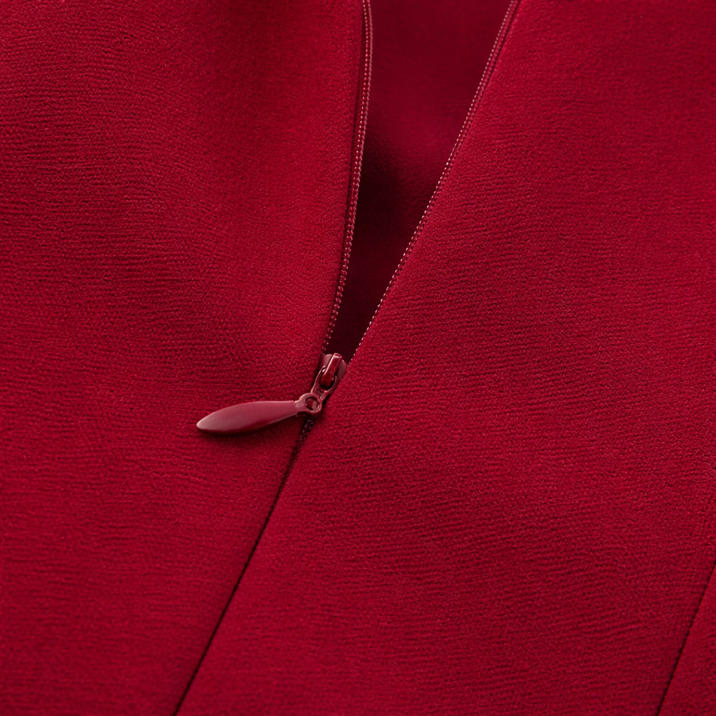 BANGON red camisole dress high waist slimming 2025 new French temperament versatile dress skirt for women