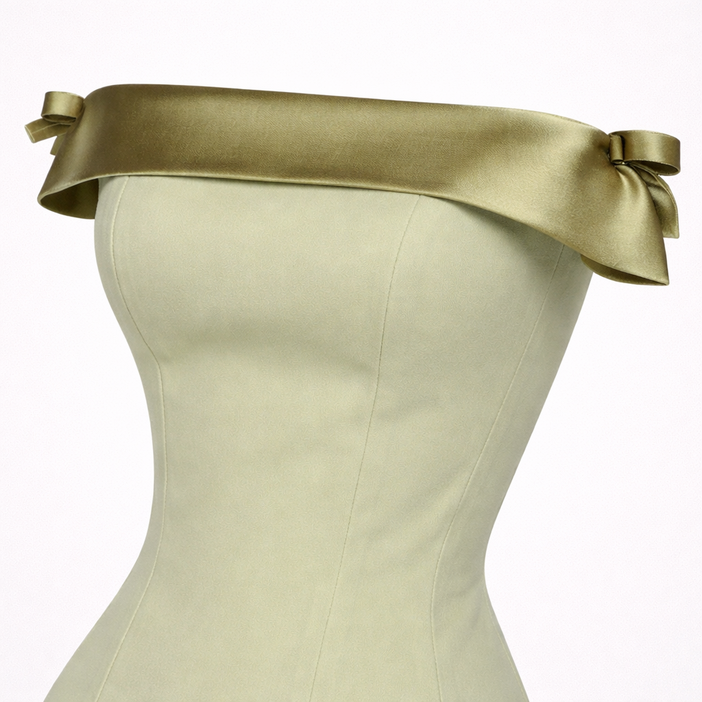 BANGON French bandeau one-shoulder female celebrity temperament luxury summer 2025 new slim top