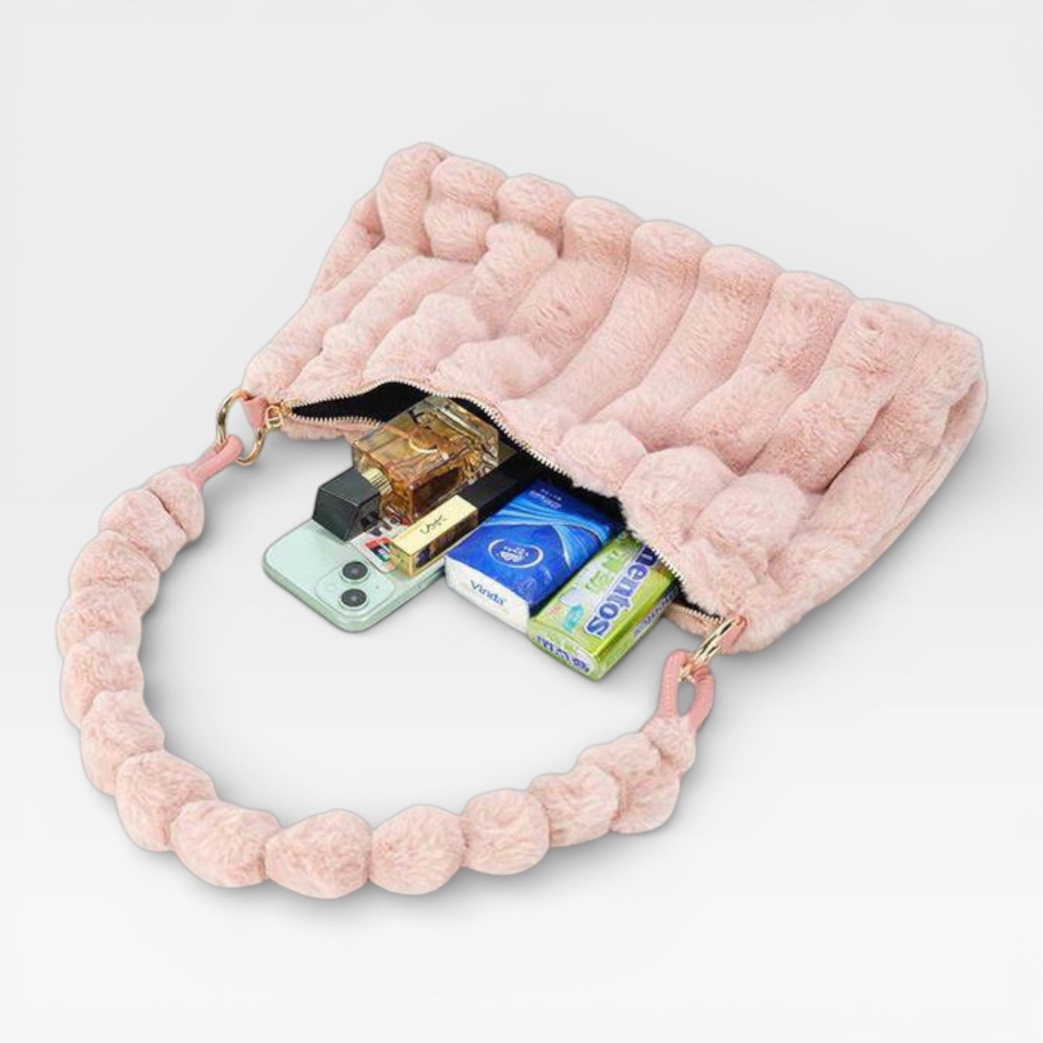 CEEKAY Genuine Niche Winter Plush Underarm Bag High-end Fashion Bag Women's 2025 New Wool Bag