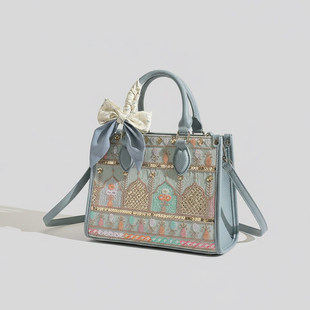 CAEISL&KCIEL women's bag high-end large-capacity tote bag women's 2025 new trendy embroidered crossbody bag