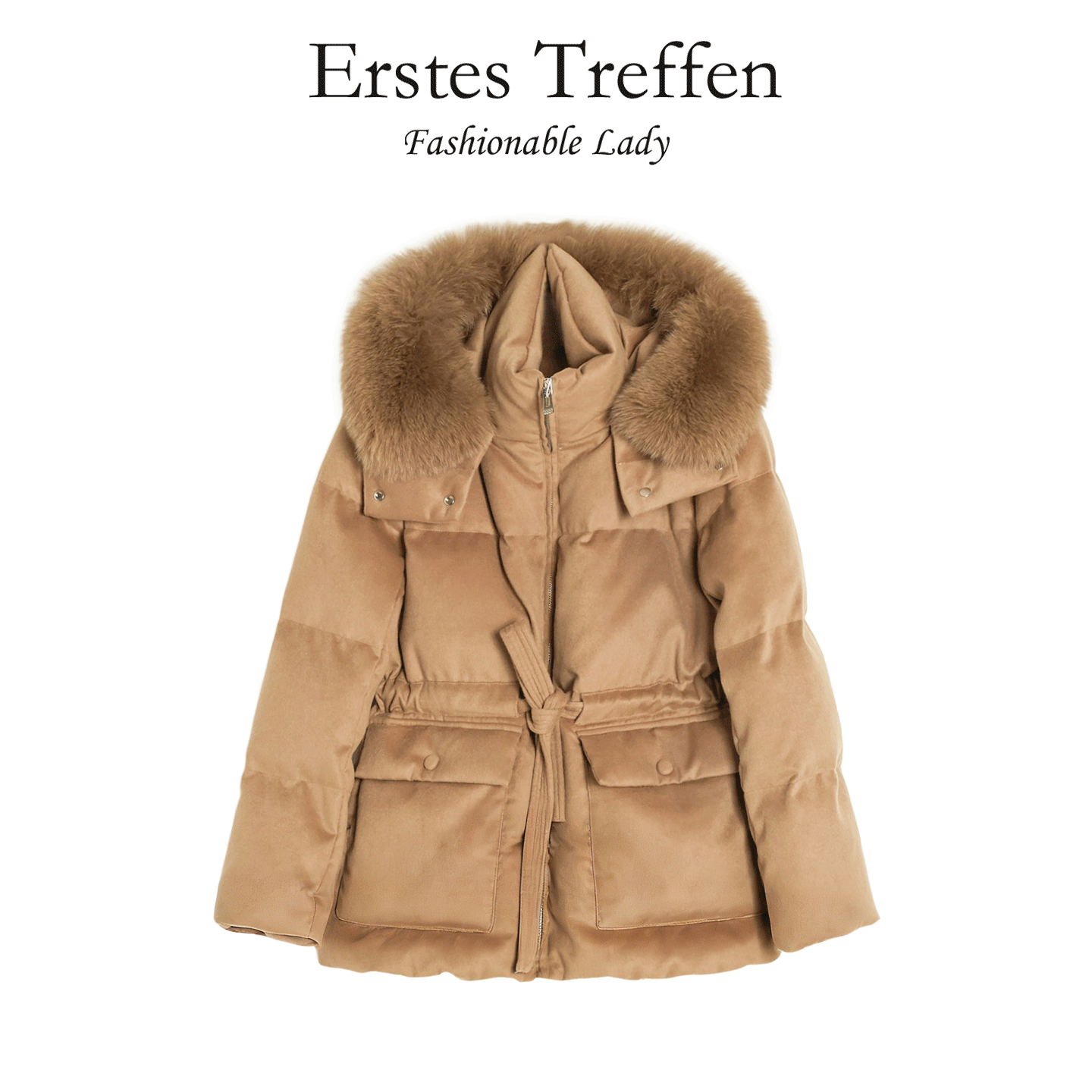 This year's popular fur-collared hooded pie overcomes the jacket women's 2026 winter new American retro thickened cotton jacket