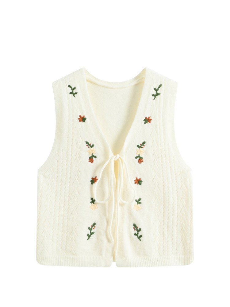 Cara CLUB plus-size knitted vest vest women's autumn fat sister mm cover the belly to slim down this year's popular top
