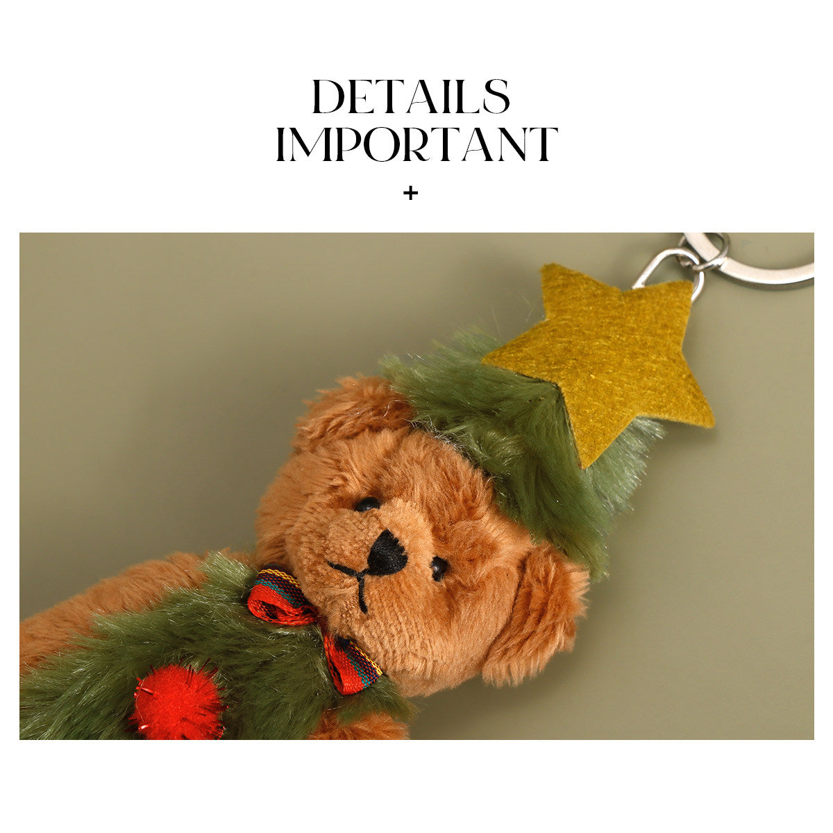 AMNN Teddy Bear Handmade Accessories Keychain 2025 New New Year, Birthday, Christmas Gifts, Handmade Jewelry