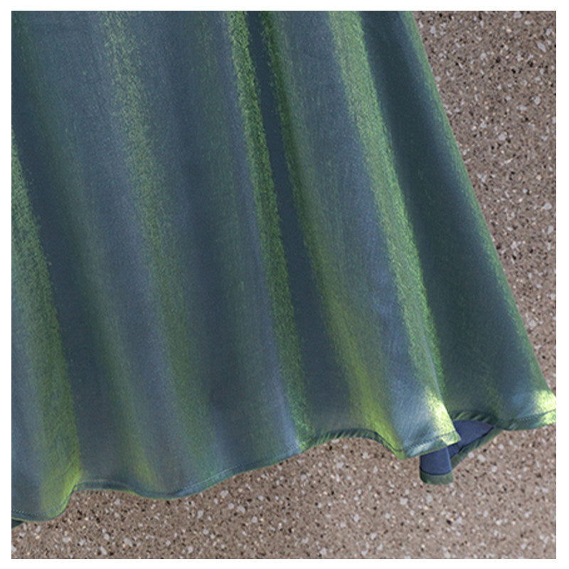 Cara CLUB Plus Size Fashion Versatile Slip Dress Women's Summer Waist Slim Midi Streamer Skirt