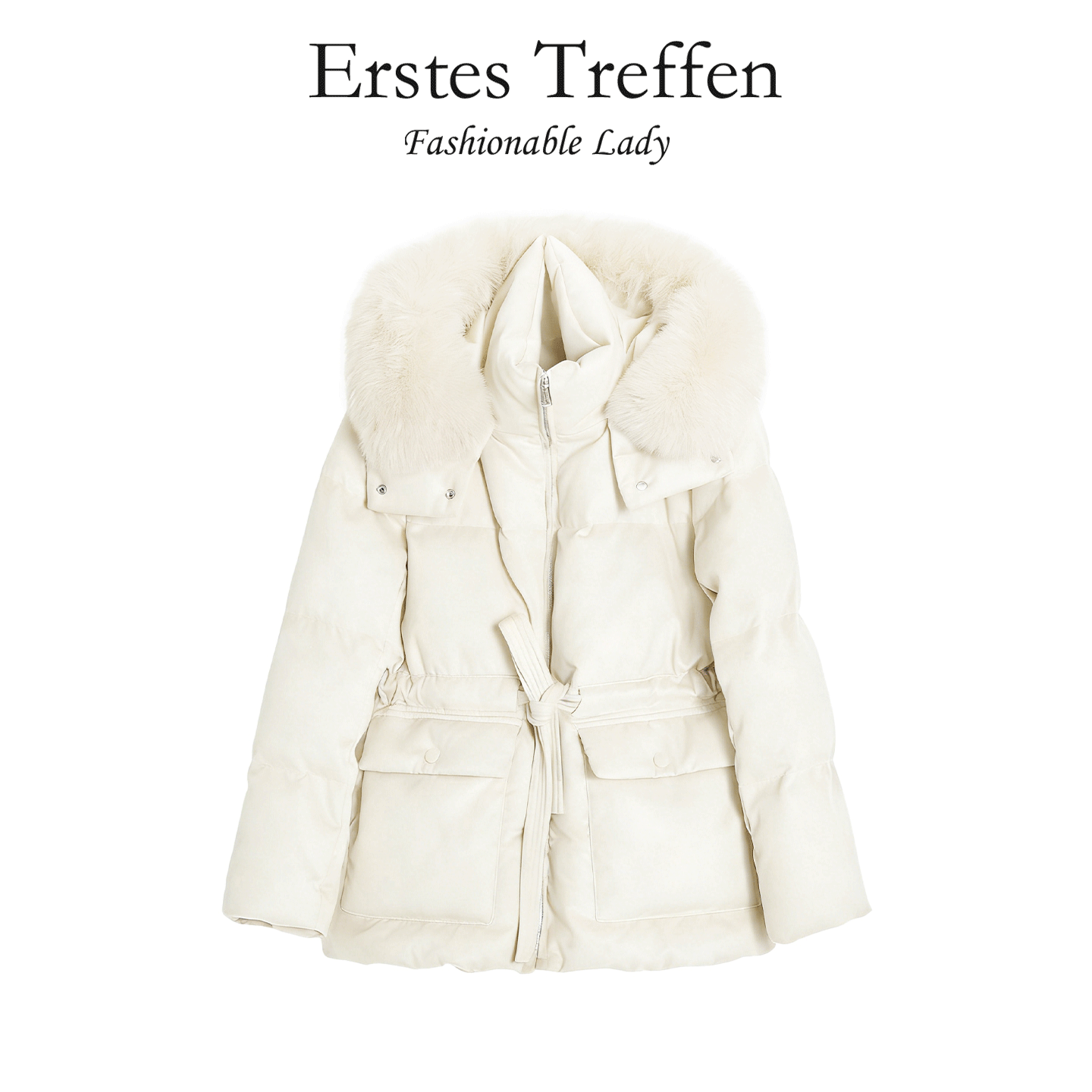 This year's popular fur-collared hooded pie overcomes the jacket women's 2026 winter new American retro thickened cotton jacket