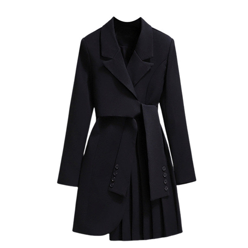 Cara CLUB plus-size high-end suit dress women's autumn fashion waist slimming temperament fried street A-line skirt