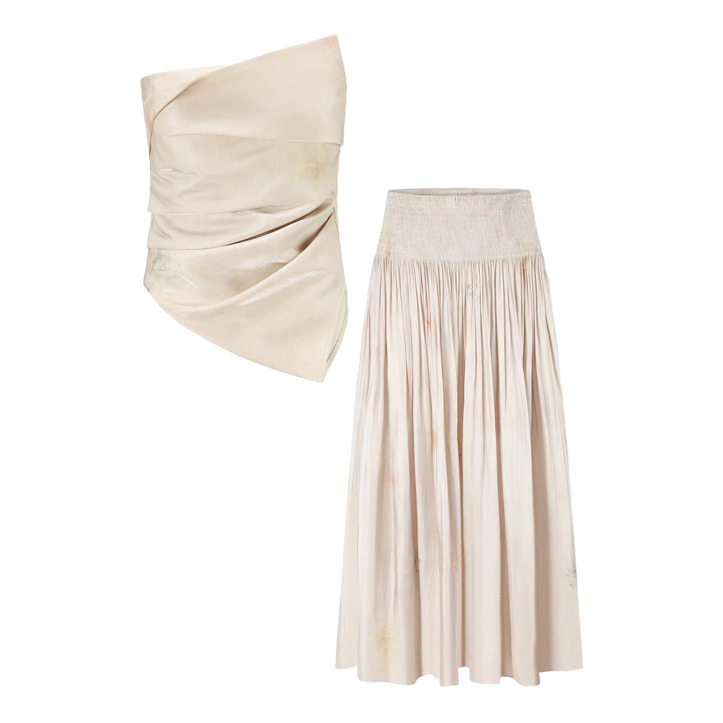 BANGON French bandeau suit skirt celebrity temperament luxury sense summer 2025 new high-waisted two-piece set