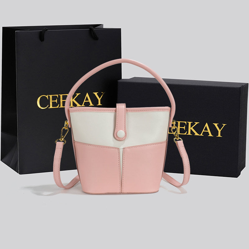 CEEKAY Genuine Niche Designer Bucket Bag High-end Pop Bag Women's 2025 New Fashion Crossbody Bag