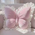 Butterfly cushion plush toy ins pillow waist protection high-value women's home car birthday gift bedroom bedside
