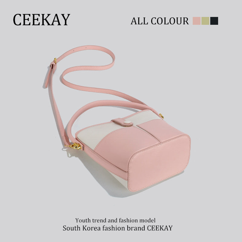 CEEKAY Genuine Niche Designer Bucket Bag High-end Pop Bag Women's 2025 New Fashion Crossbody Bag