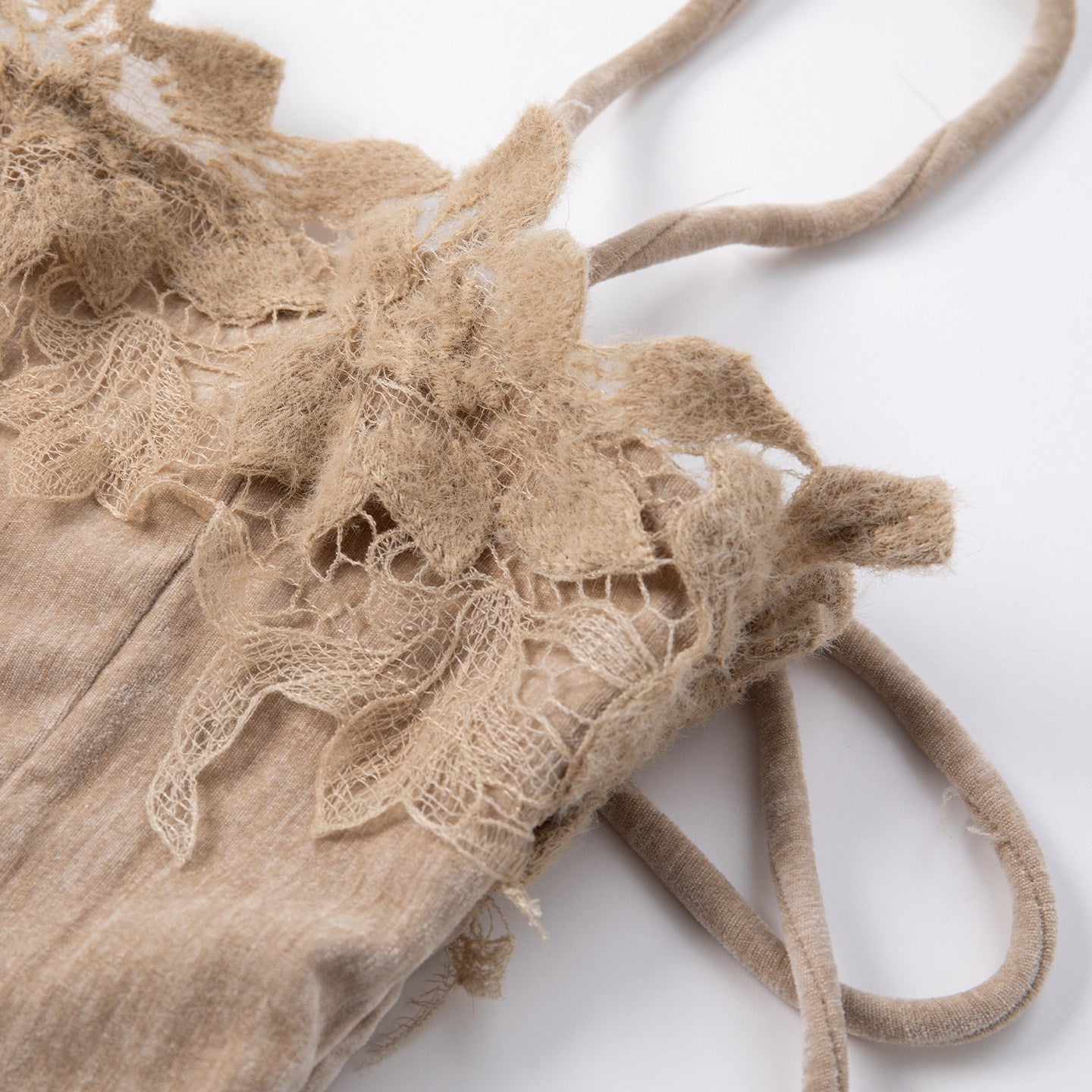 BANGON velvet slip dress lace patchwork lace design sense new skirt for spring 2026 women