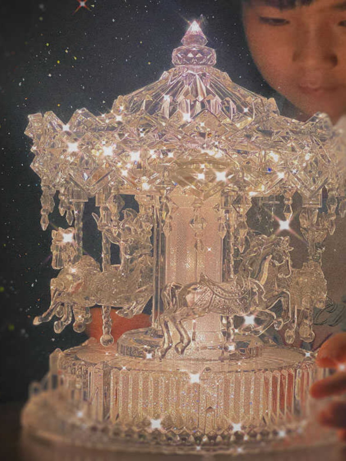 Carousel music box for girls, playground music box, girls' birthday gift, atmosphere, room decoration