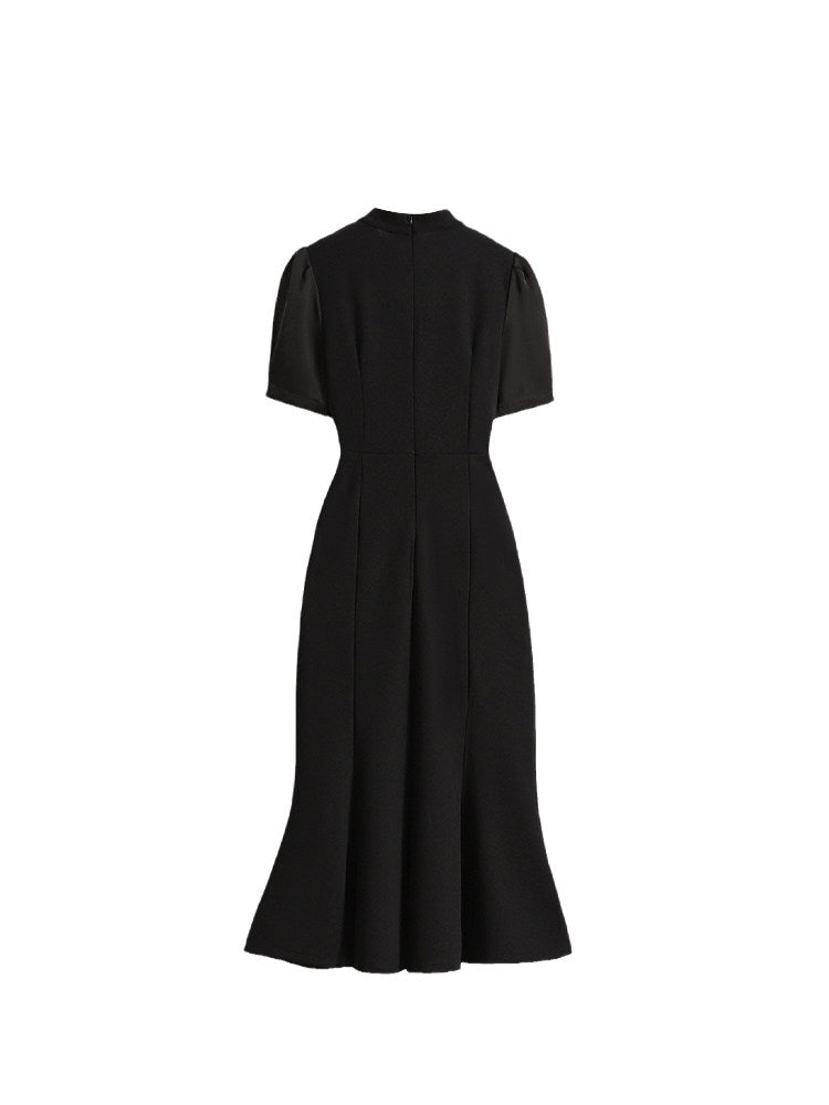 CaraCLUB plus-size new Chinese dress female summer fat sister slimming waist slimming fashion temperament improved cheongsam