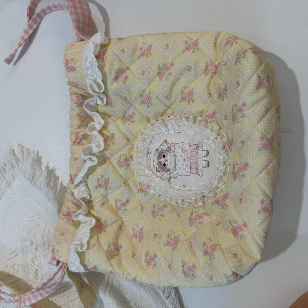 Bibi Bobbin, Korean imported original design, niche design, floral diagonal cross, small bundle bag, cute