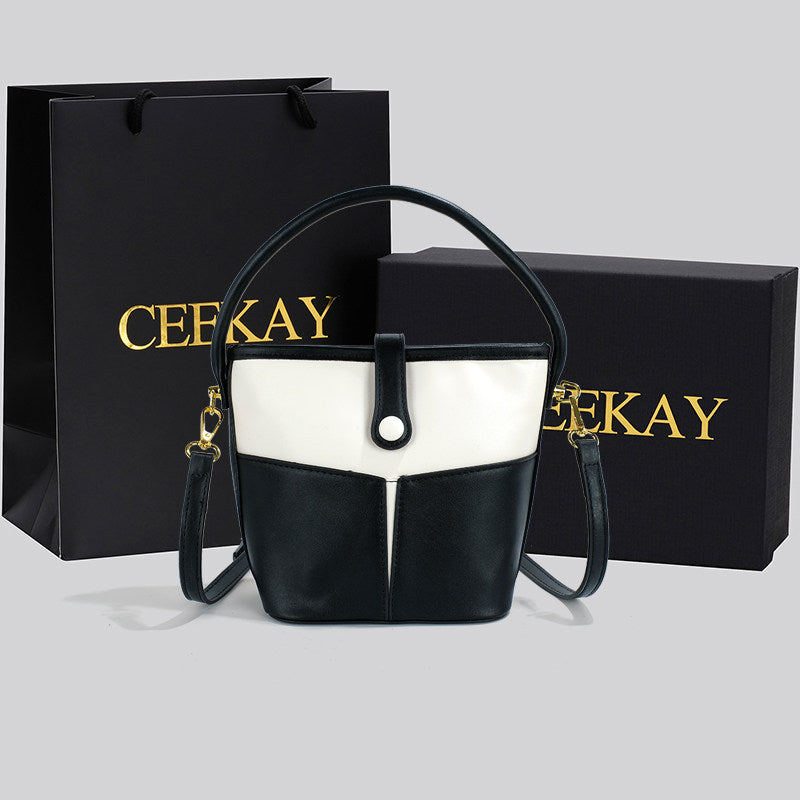 CEEKAY Genuine Niche Designer Bucket Bag High-end Pop Bag Women's 2025 New Fashion Crossbody Bag