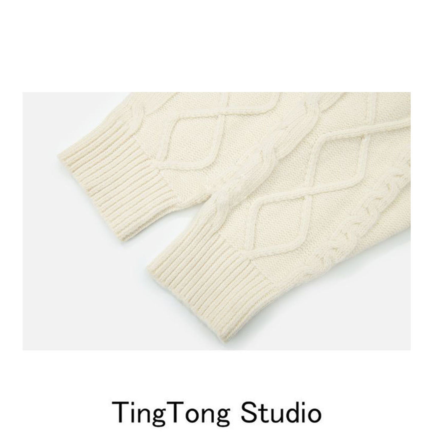 British preppy bear embroidery pullover sweater for women 2025 Fall/Winter new vintage twist loose knit jacket