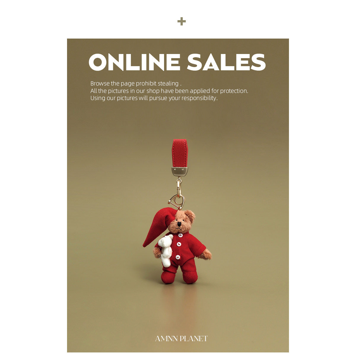 AMNN Teddy Bear Handmade Accessories Keychain 2025 New New Year, Birthday, Christmas Gifts, Handmade Jewelry