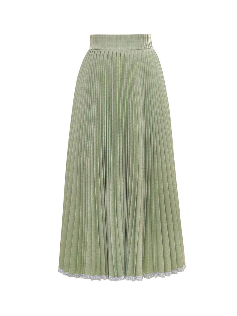 2024 Summer Vietnamese Niche Design Openwork Embroidery Heavy Industry Short Coat, Pleated Pleated Skirt, Fashion Suit Skirt