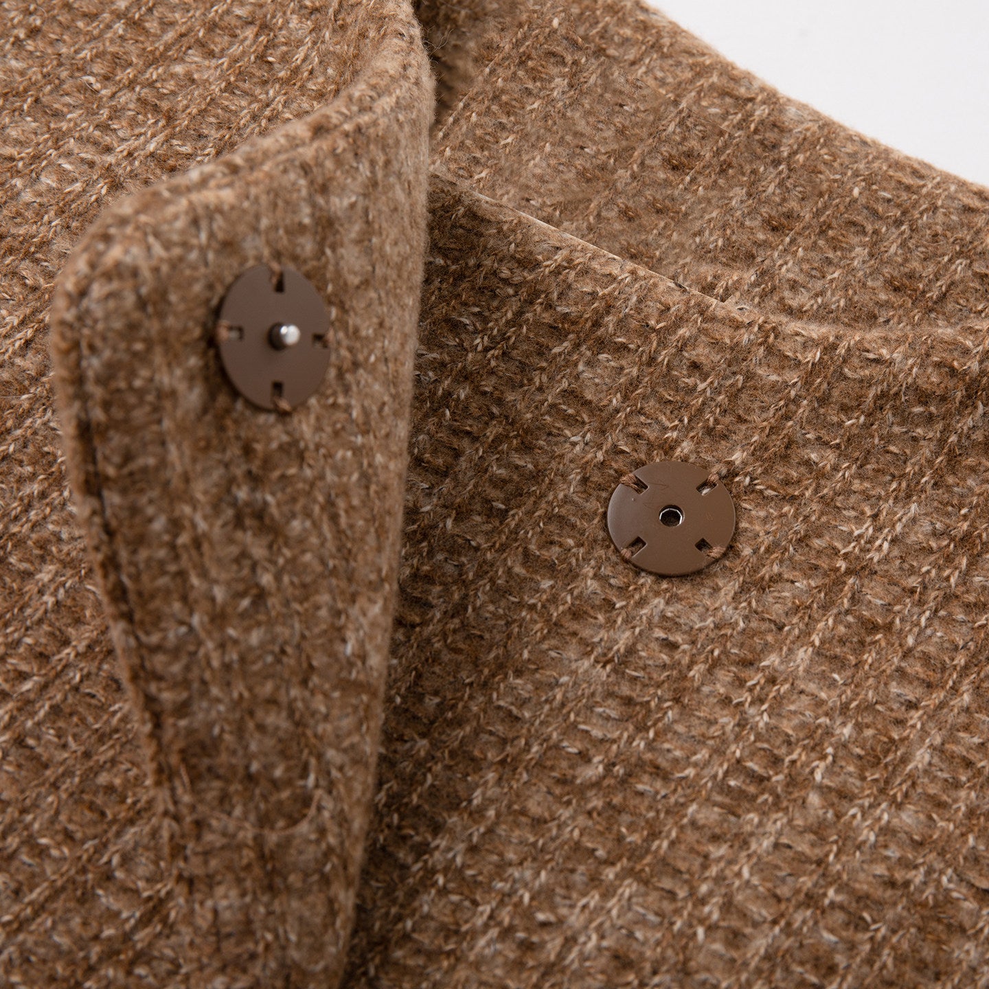 BANGON Rich Daughter Cloak Woolen Jacket Fur Collar Stitching Design Sense Temperament Versatile Short Coat Woman