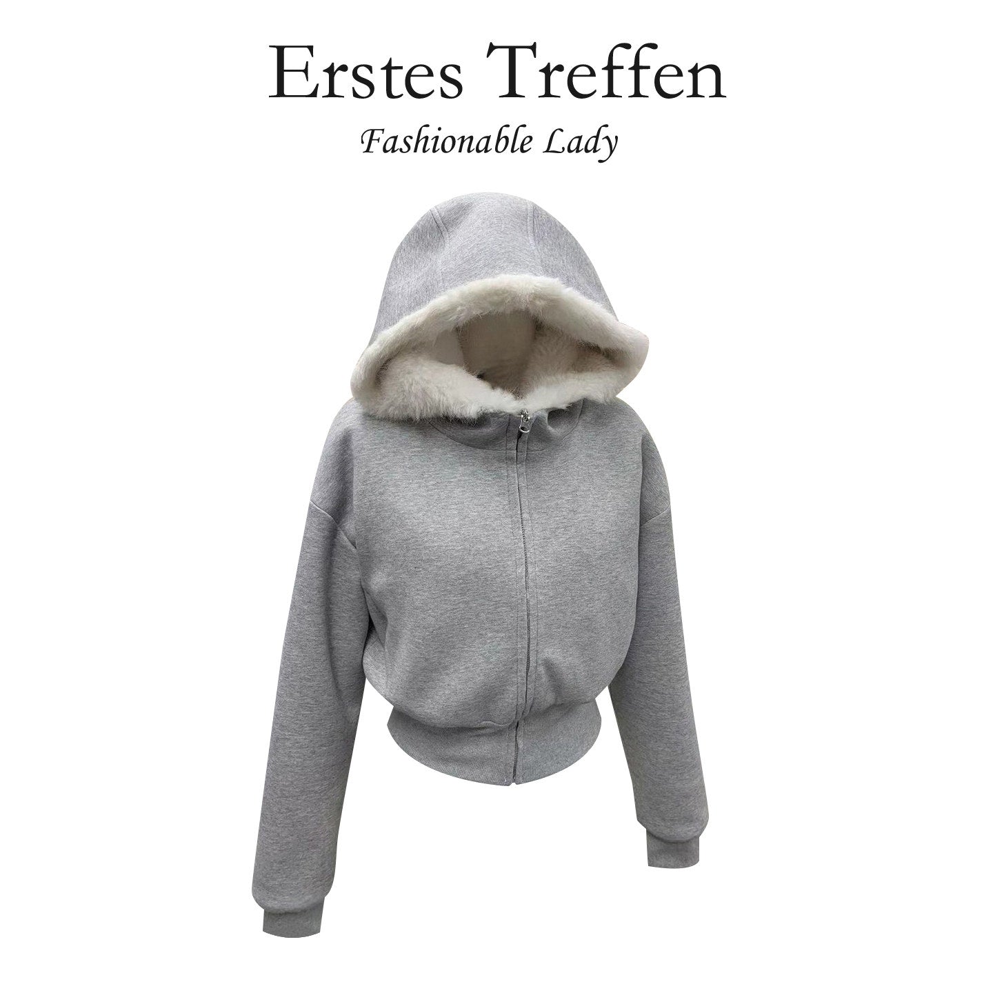 Wear fleece and thickened winter cotton jacket on both sides, women's 2025 new popular hooded sweatshirt, Korean style wears cotton clothes