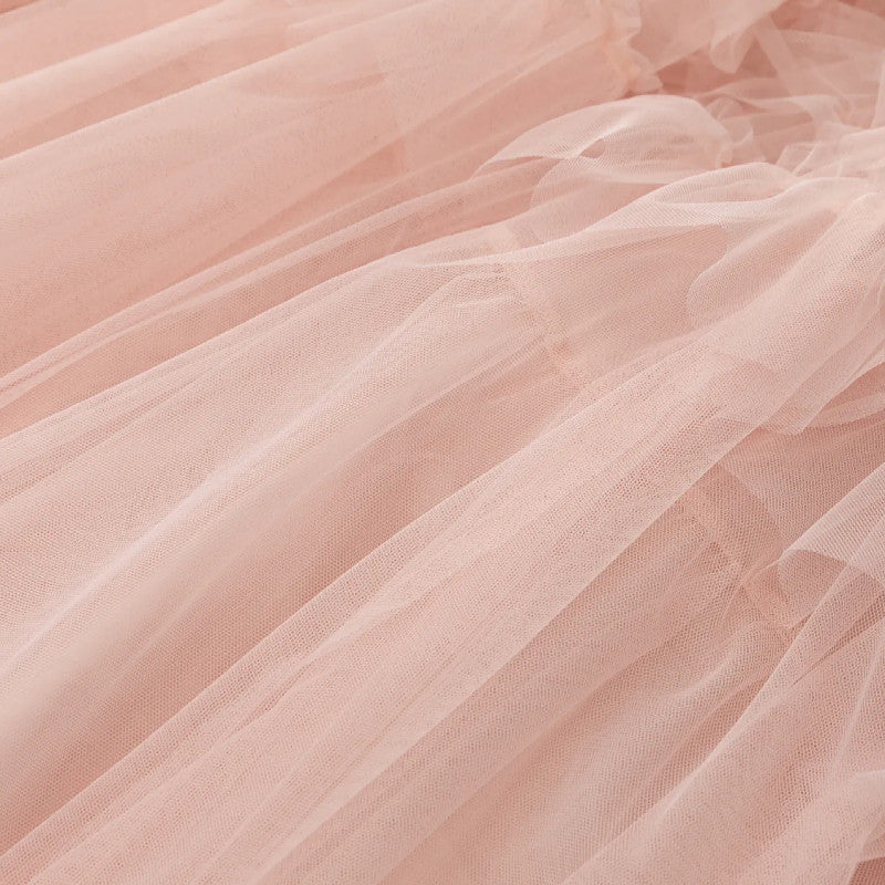 2025 new niche design, round neck, hollow embroidery, waist, large swing, lotus leaf, short-sleeved dress, dress, long skirt for women