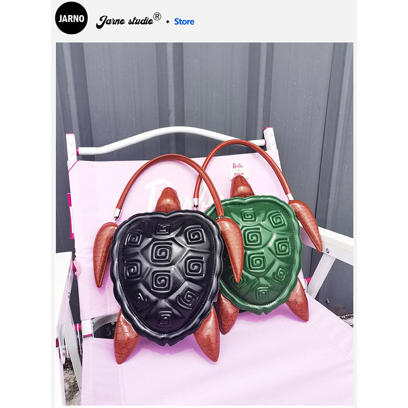 2025 new personalized creative turtle bag is unique and super good-looking, animal bag hand-held crossbody bag has a niche design