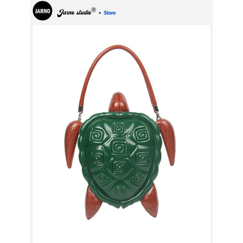 2025 new personalized creative turtle bag is unique and super good-looking, animal bag hand-held crossbody bag has a niche design