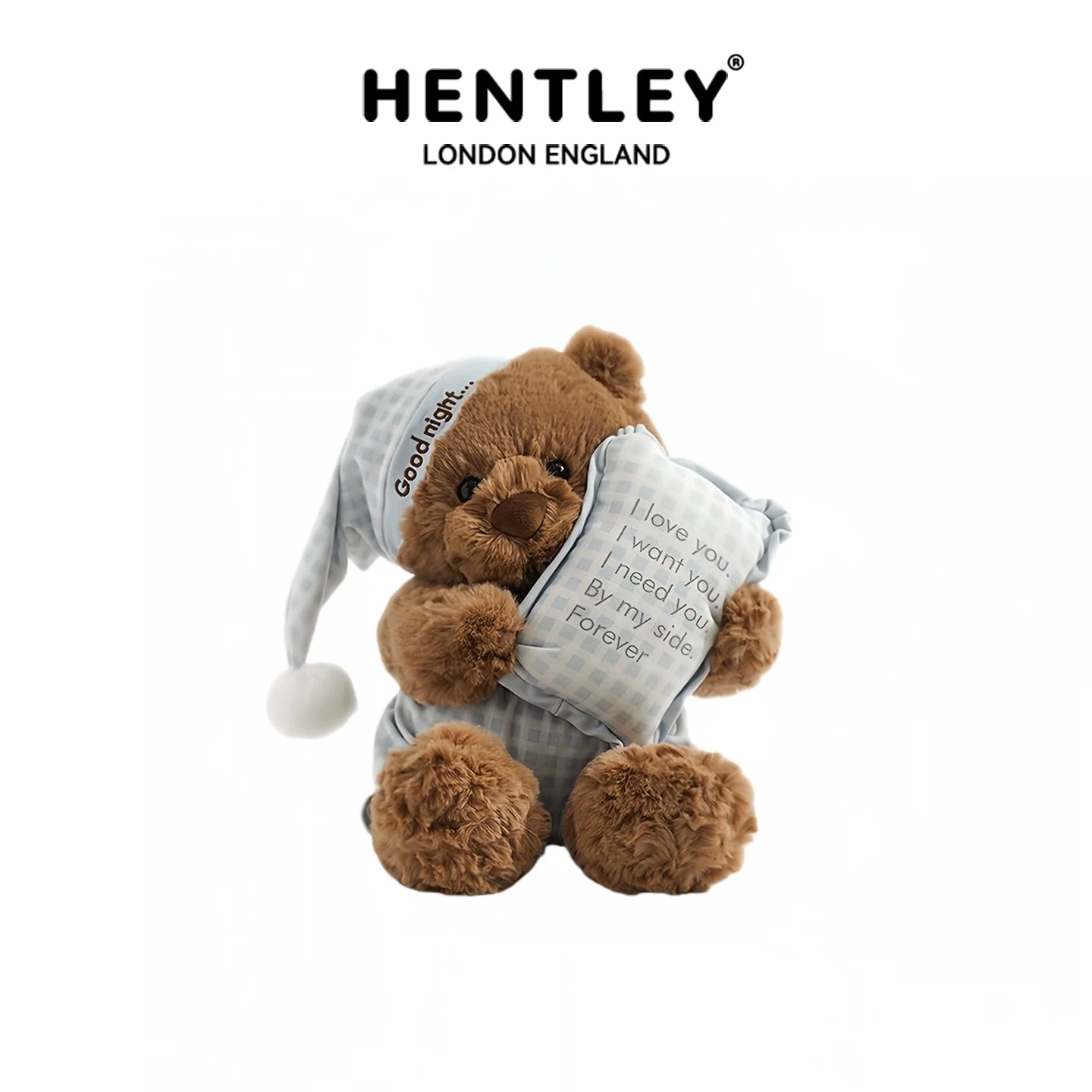 British HENTLEY pajamas bear plush doll pillow doll birthday gift doll girl companionship